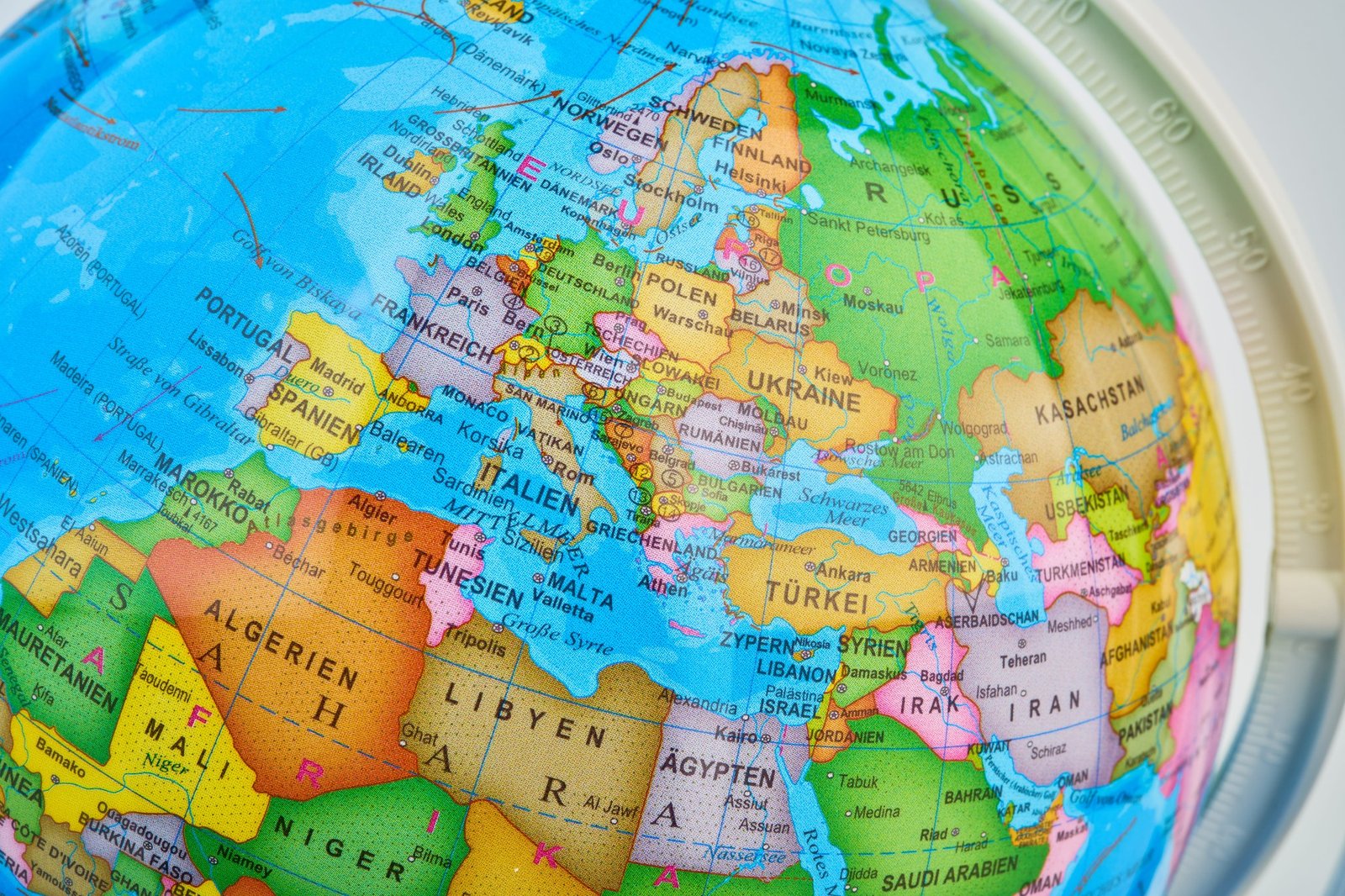 Europa auf dem Praktica Explorer AR Globus